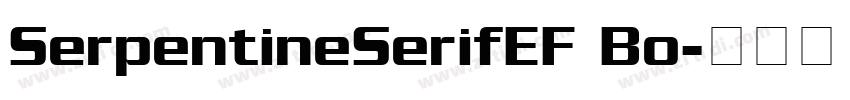 SerpentineSerifEF Bo字体转换